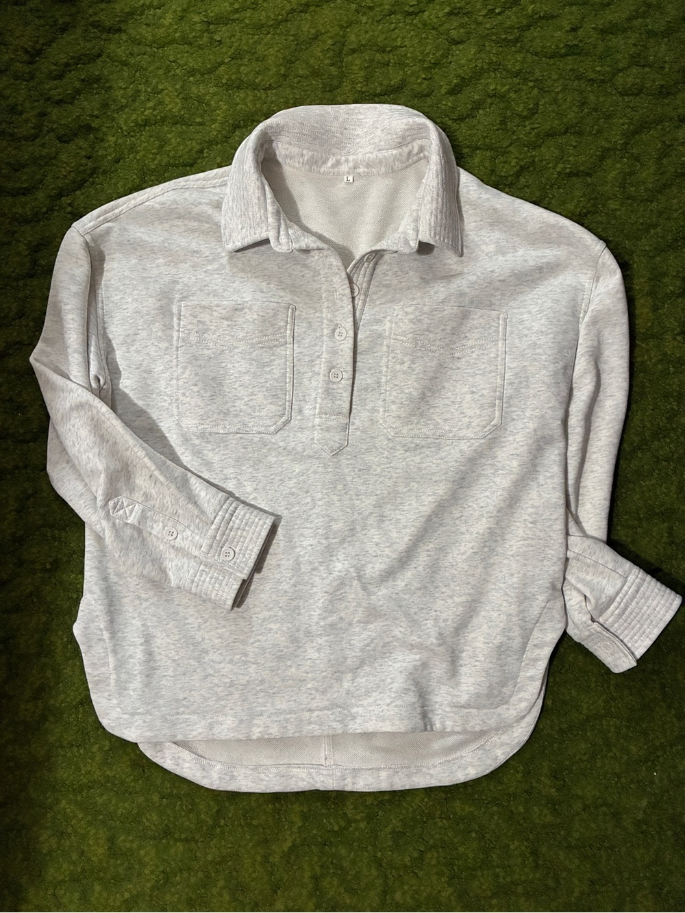 Vintage Pullover Collared Sweatshirt - Picture 6 of 11